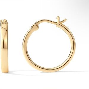 Gold Hoop Earrings for Women 20mm 14k Gold Plated Earrings for Women Girls